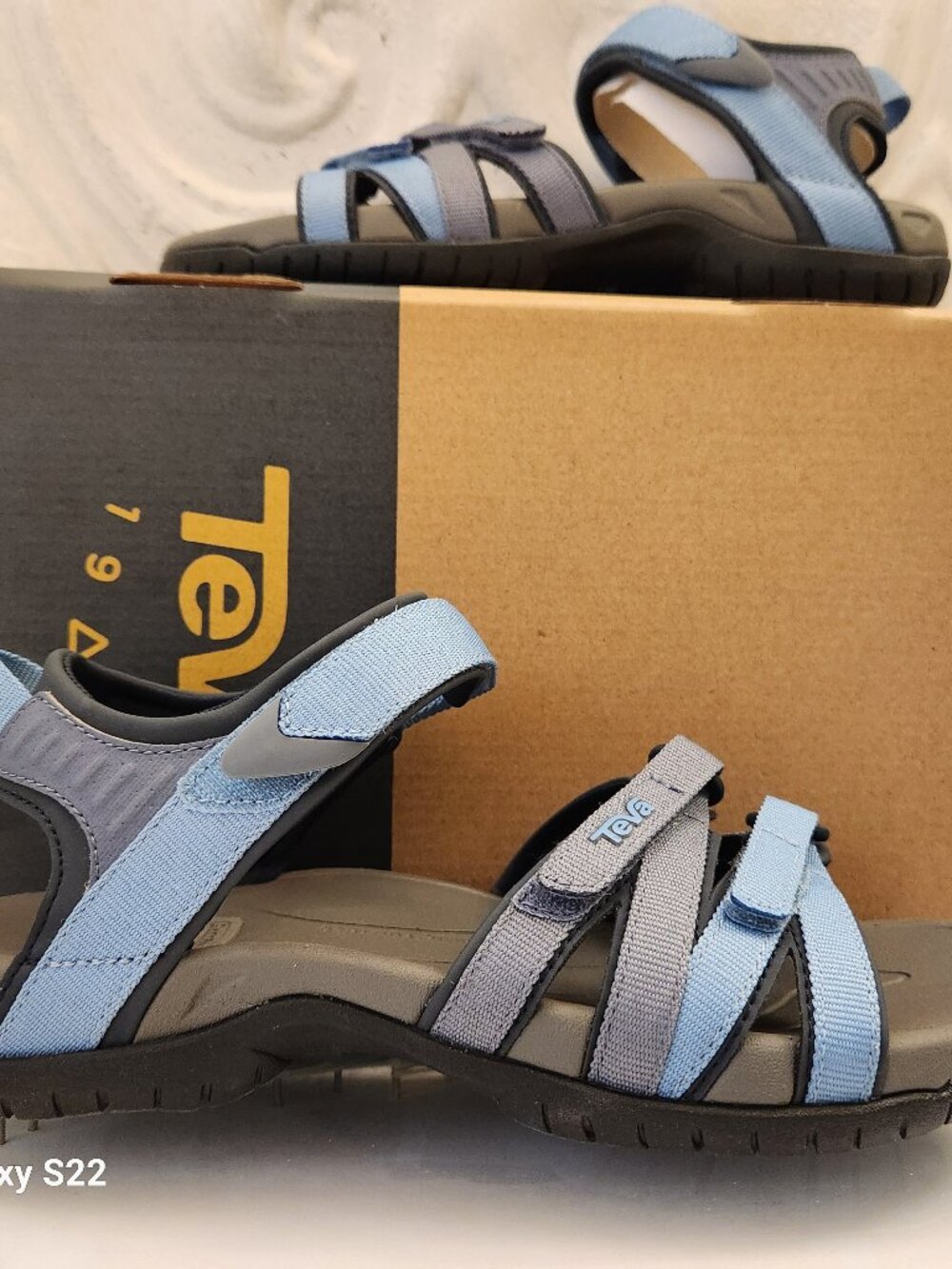 Teva "Tirra" Sandals. NIB. Size 6. Blue Grey. Brand new